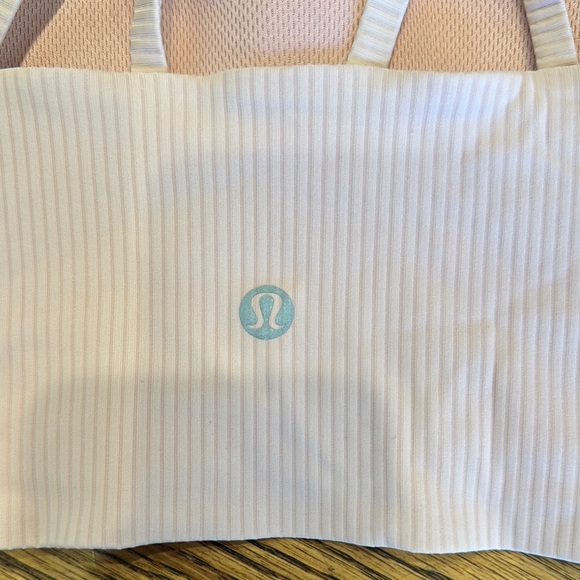 Lululemon Like A Cloud Longline Ribbed Bra - Light Pink - Size 8 - Picture 3 of 3